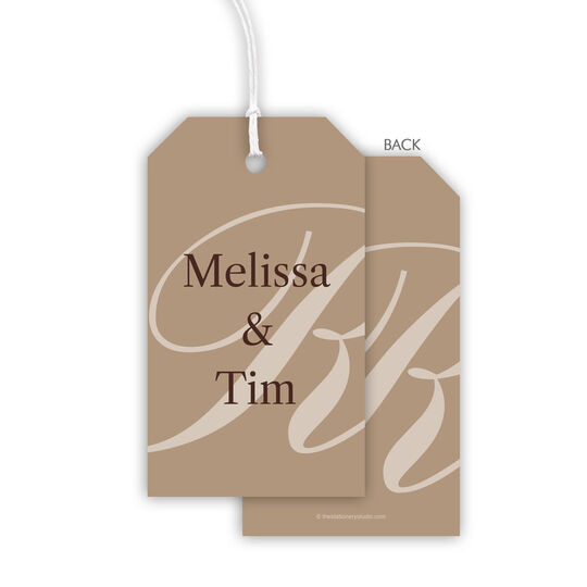 Script Initial Hanging Gift Tags
